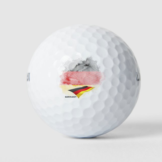 Balles De Golf Drapeau de l'Allemagne (Devant)