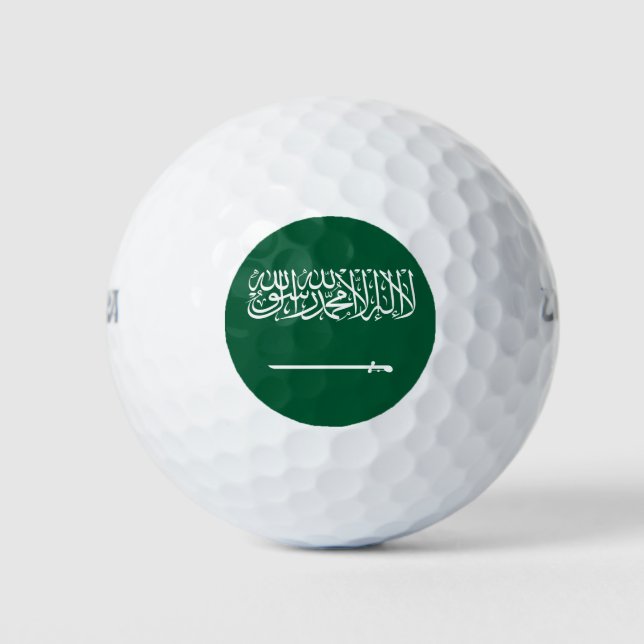 Balles De Golf Drapeau de l'Arabie saoudite (Devant)