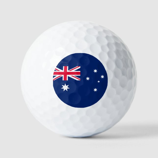 Balles De Golf Drapeau de l'Australie (Recto)