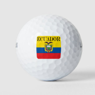 Balles De Golf Drapeau de l'Équateur