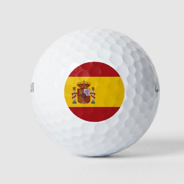 Balles De Golf Drapeau de l'Espagne (Devant)