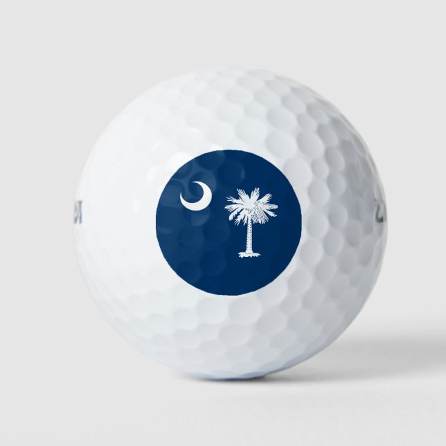 Balles De Golf Drapeau de l'État de Caroline du Sud (Devant)