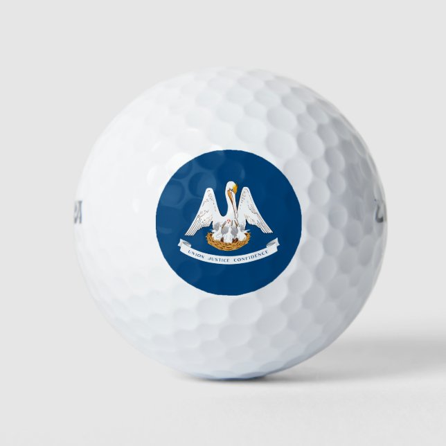 Balles De Golf Drapeau de l'État de Louisiane (Devant)