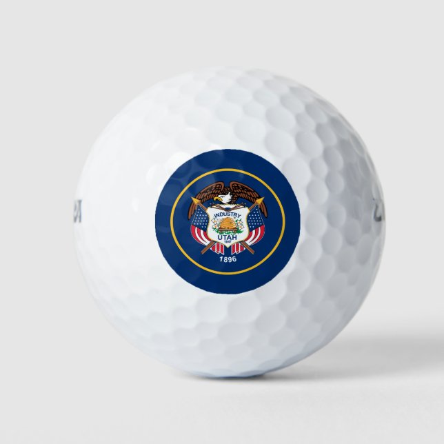 Balles De Golf Drapeau de l'État de l'Utah (Devant)