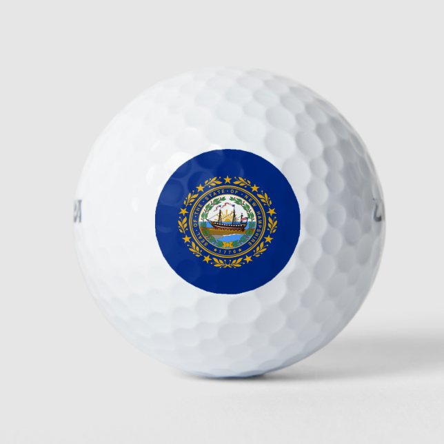 Balles De Golf Drapeau de l'État du New Hampshire (Devant)