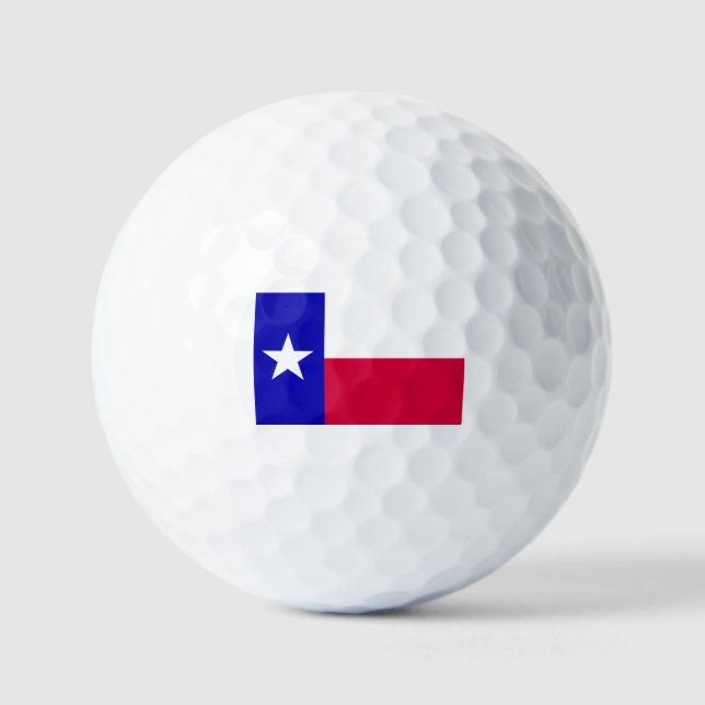 Balles De Golf Drapeau de l'État du Texas  (Recto)