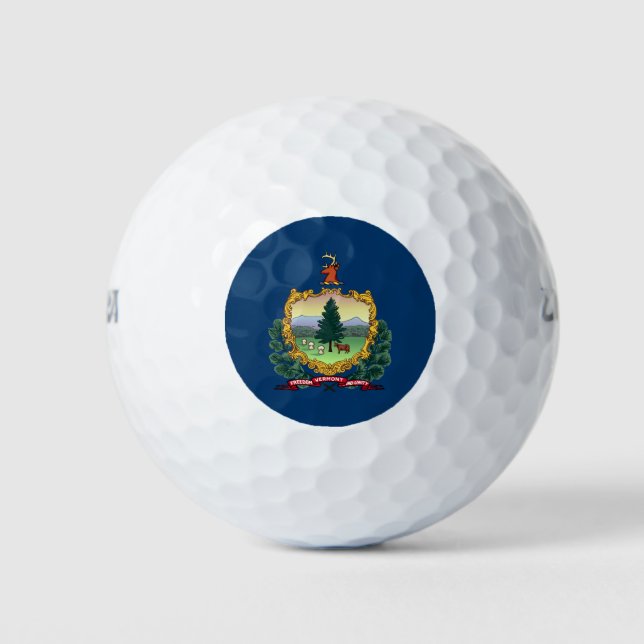 Balles De Golf Drapeau de l'État du Vermont (Devant)