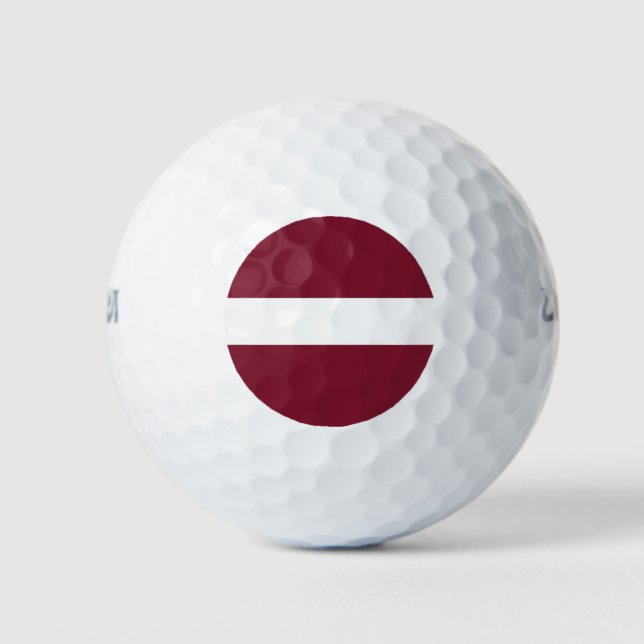 Balles De Golf Drapeau de Lettonie (Devant)