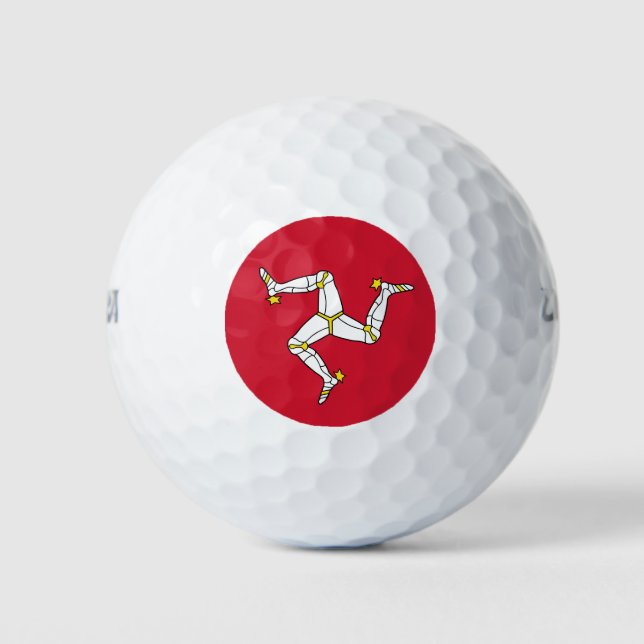 Balles De Golf Drapeau de l'île de Man (Devant)