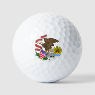 Balles De Golf Drapeau de l'Illinois