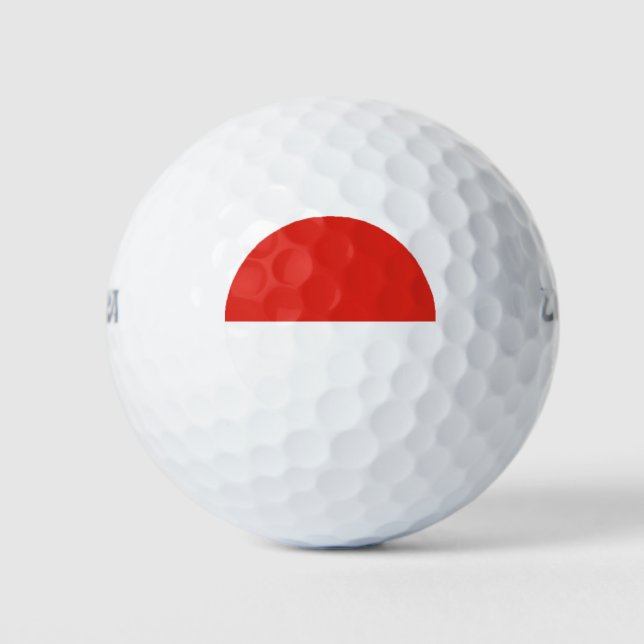 Balles De Golf Drapeau de l'Indonésie (Devant)