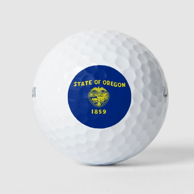 Balles De Golf Drapeau de l'Oregon (Devant)