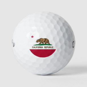 Balles De Golf Drapeau de l'ours de Californie : État de Cali Gol