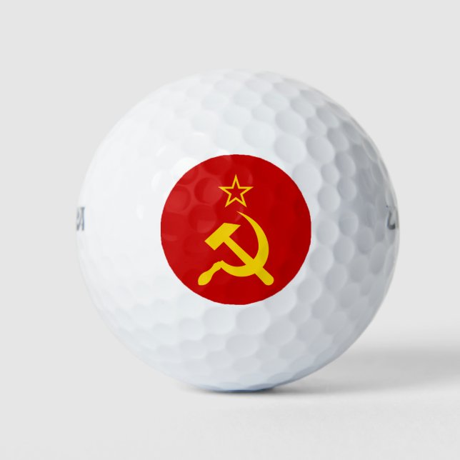 Balles De Golf Drapeau de l'URSS - Drapeau de l'Union soviétique (Devant)