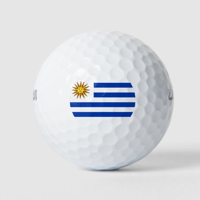 Balles De Golf Drapeau de l'Uruguay (Devant)