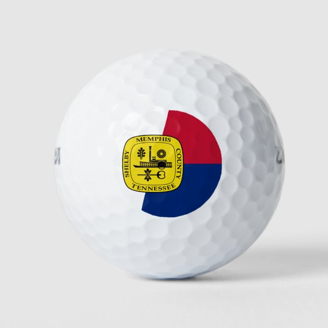 Balles De Golf Drapeau de Memphis, Tennessee Golf Balls (Devant)
