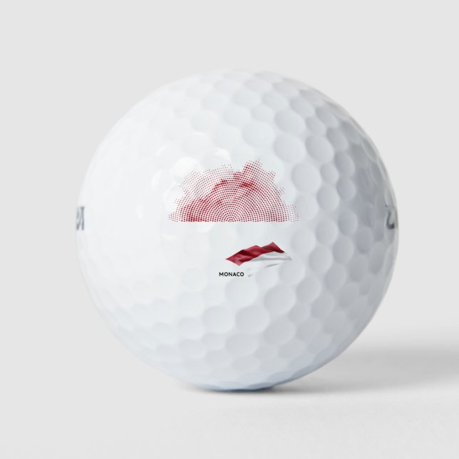 Balles De Golf Drapeau de Monaco (Devant)