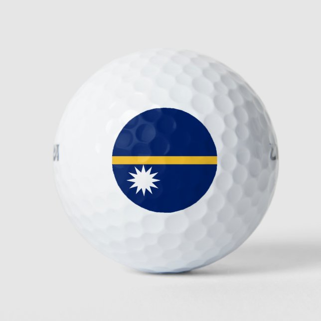 Balles De Golf Drapeau de Nauru (Devant)