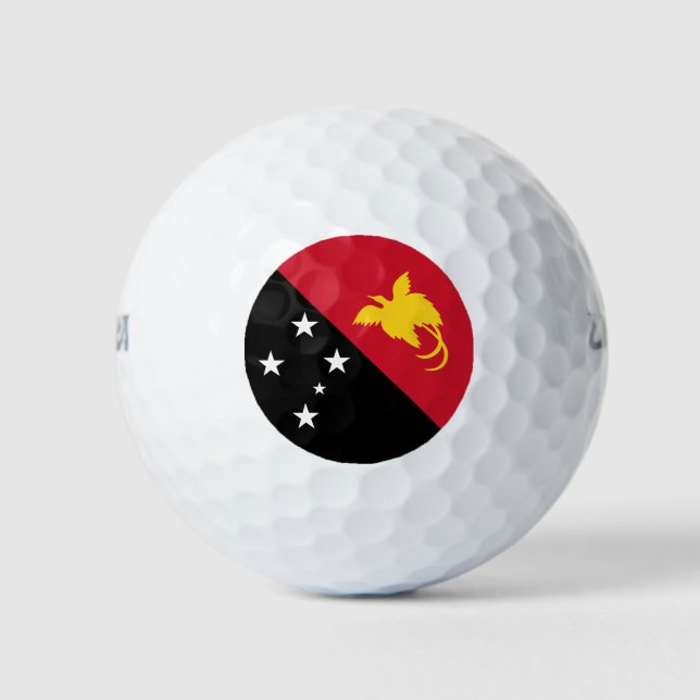 Balles De Golf Drapeau de Papouasie-Nouvelle-Guinée (Devant)