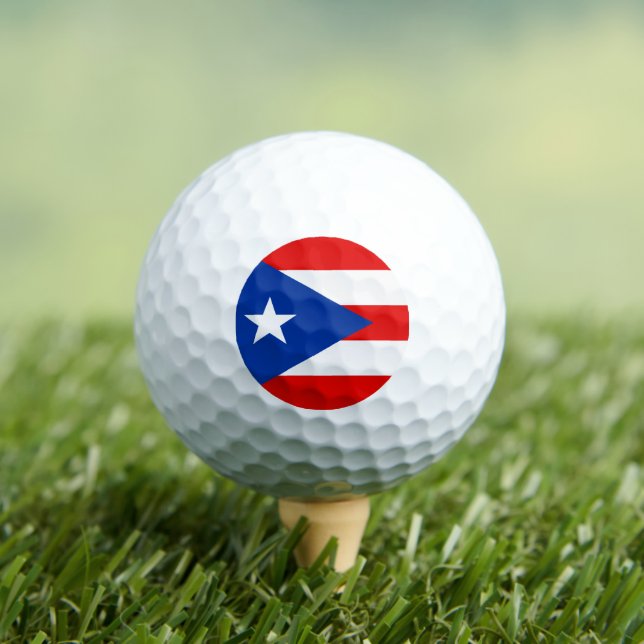 Balles De Golf drapeau de Porto Rico (T-shirt Insitu)