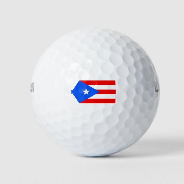 Balles De Golf Drapeau de Porto Rico (Devant)