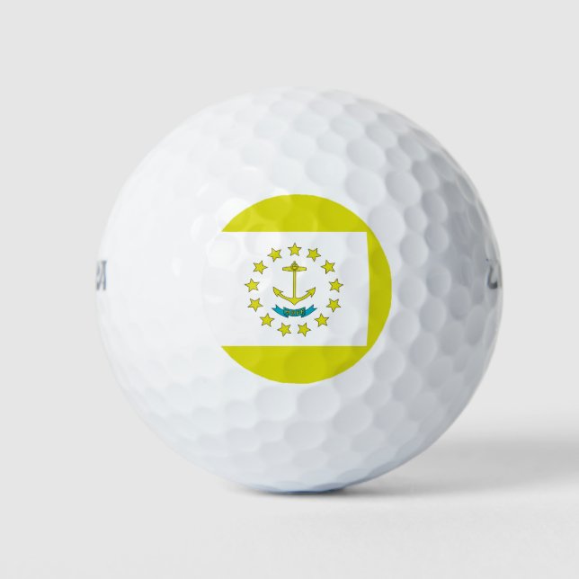 Balles De Golf Drapeau de Rhode Island (Devant)