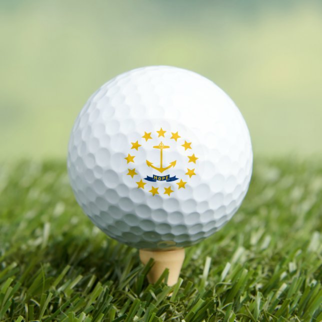 Balles De Golf Drapeau de Rhode Islander, Drapeau de Rhode Island (T-shirt Insitu)