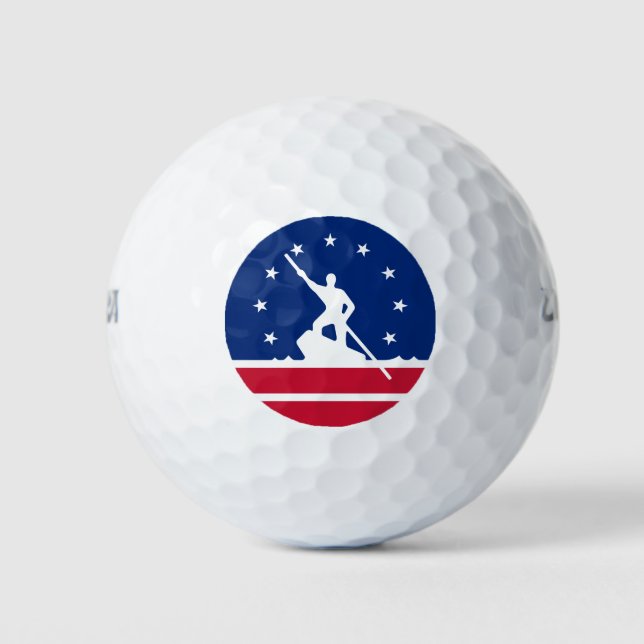 Balles De Golf Drapeau de Richmond, Virginia Golf Balls (Devant)