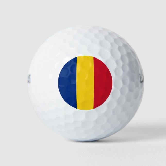 Balles De Golf Drapeau de Roumanie (Devant)