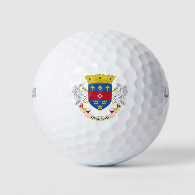 Balles De Golf Drapeau de Saint-Barthélemy (Devant)