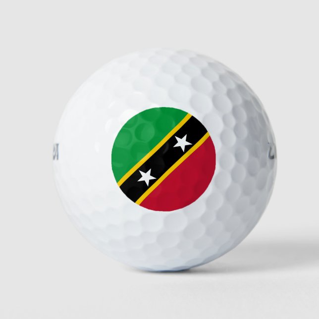Balles De Golf Drapeau de Saint-Christophe-et-Niévès (Devant)