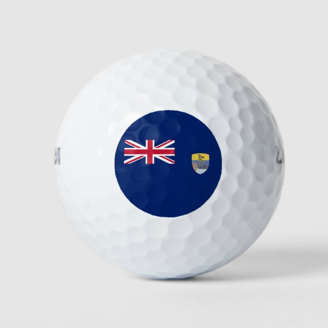 Balles De Golf Drapeau de Sainte-Hélène (Devant)