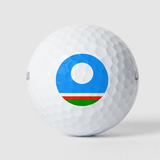 Balles De Golf Drapeau de Sakha (Devant)