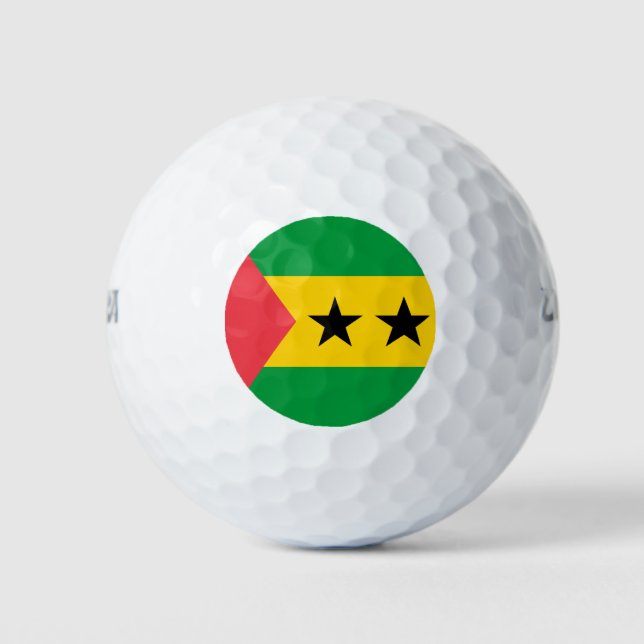 Balles De Golf Drapeau de Sao Tomé-et-Principe (Devant)
