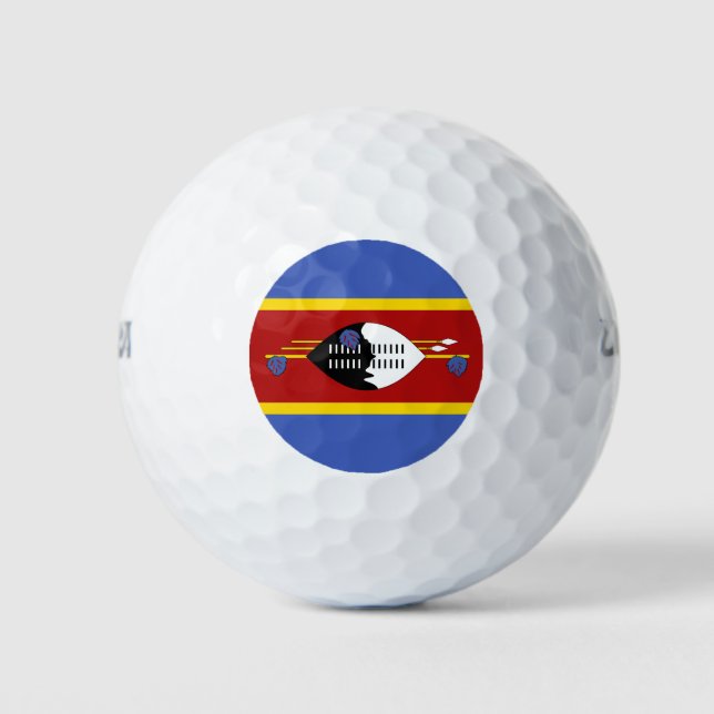 Balles De Golf Drapeau de Swaziland (Devant)