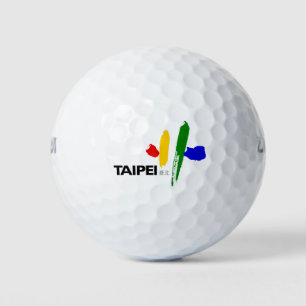 Balles De Golf Drapeau de Taipei City (Taïwan)