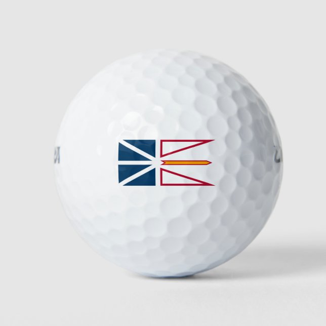 Balles De Golf Drapeau de Terre-Neuve-et-Labrador (Canada) (Devant)