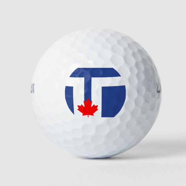 Balles De Golf Drapeau de Toronto (Ontario) (Devant)