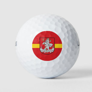 Balles De Golf Drapeau de Vilnius, Lituanie Golf Balls