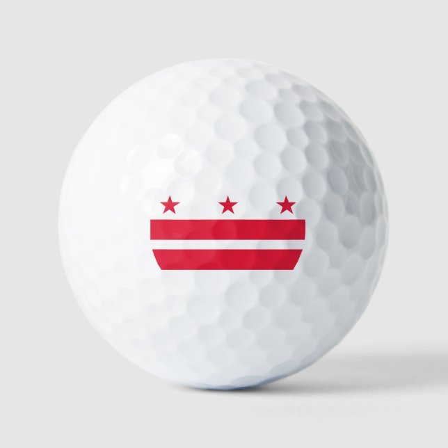 Balles De Golf Drapeau de Washington DC (Recto)