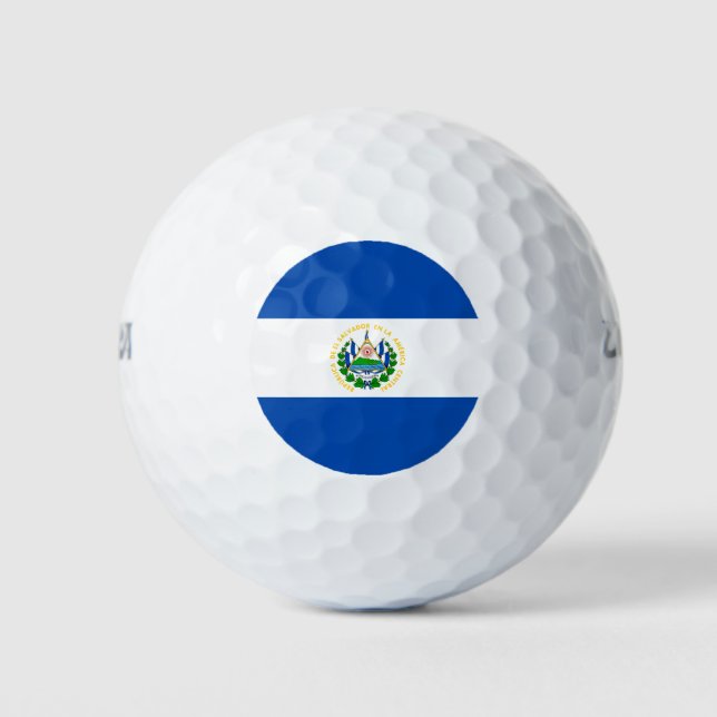 Balles De Golf Drapeau d'El Salvador (Devant)