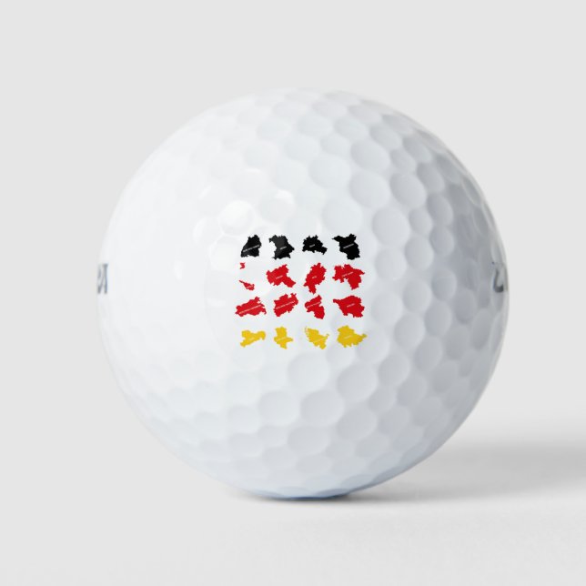 Balles De Golf Drapeau des États allemands (Devant)