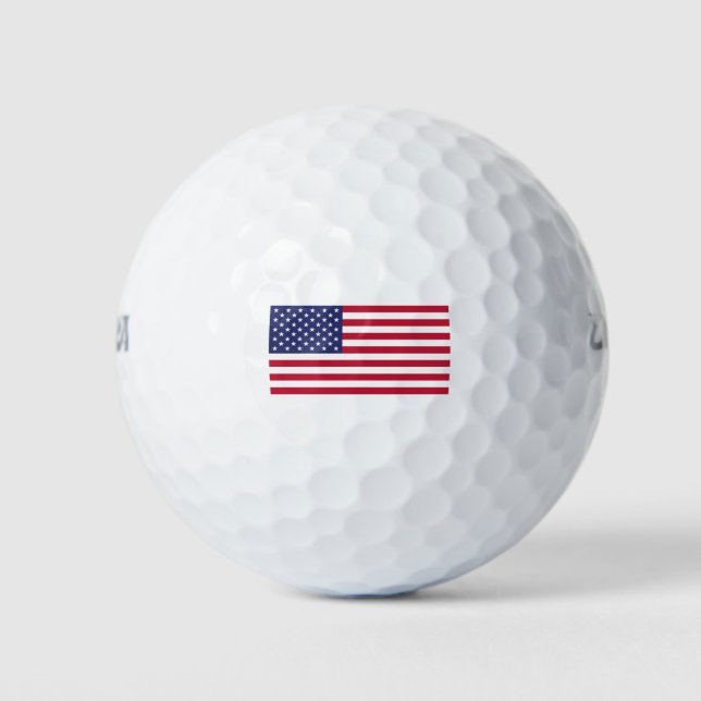 Balles De Golf Drapeau des États-Unis d'Amérique (Devant)