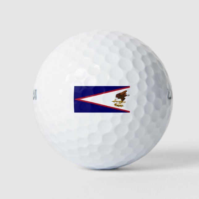 Balles De Golf Drapeau des Samoa américaines (Devant)
