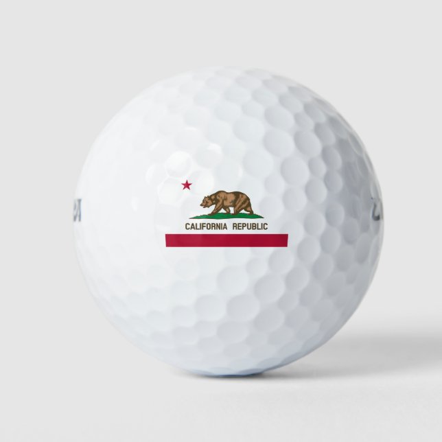 Balles De Golf Drapeau d'État de Californie (Devant)