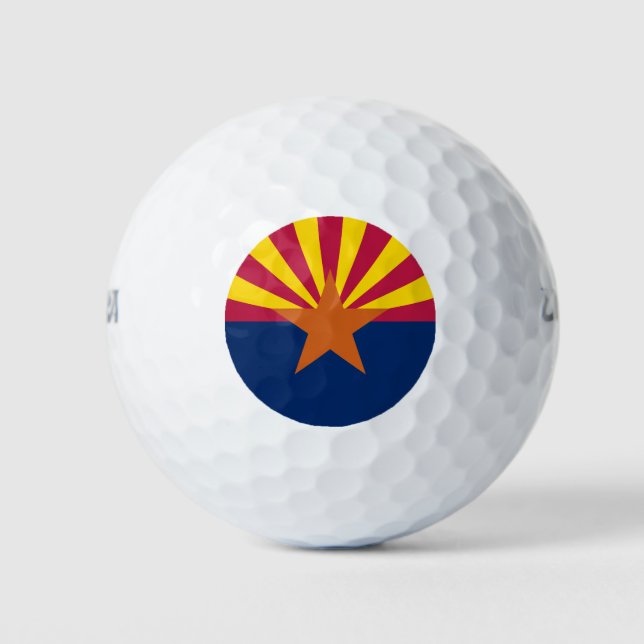 Balles De Golf Drapeau d'État de l'Arizona (Devant)