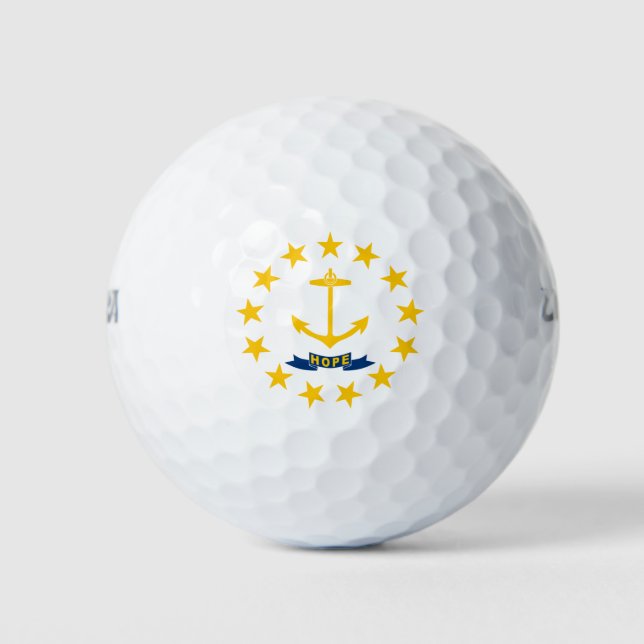 Balles De Golf Drapeau d'État de Rhode Island (Devant)