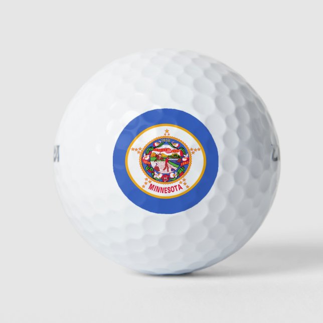 Balles De Golf Drapeau d'État du Minnesota (Devant)