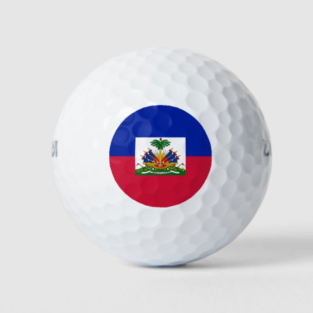 Balles De Golf Drapeau d'Haïti (Devant)