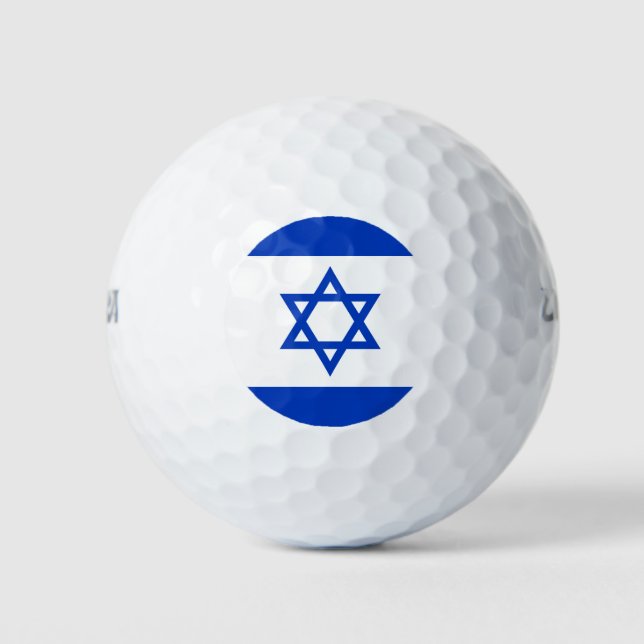 Balles De Golf Drapeau d'Israël (Devant)